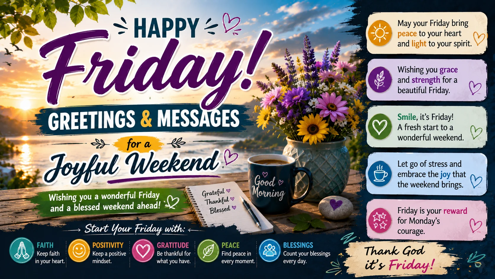 Friday Greetings Images & Messages for a Joyful Weekend