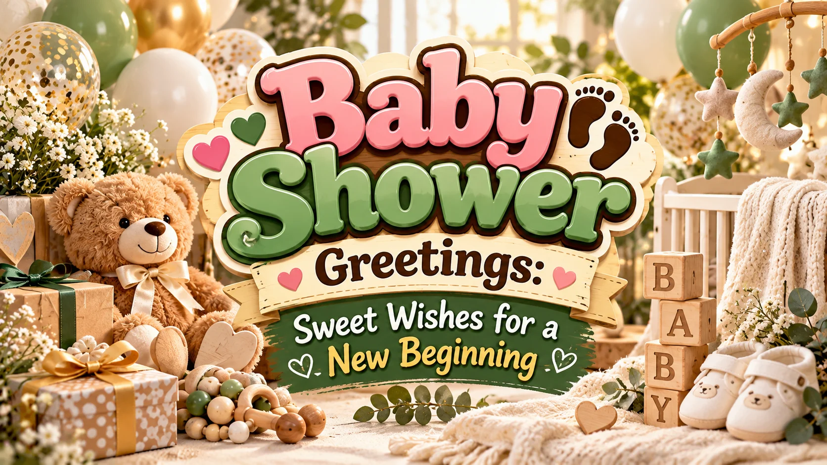 Baby Shower Greetings Sweet Wishes for a New Beginning