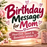 Birthday Message for Mom Heartfelt, Sweet & Beautiful Wishes