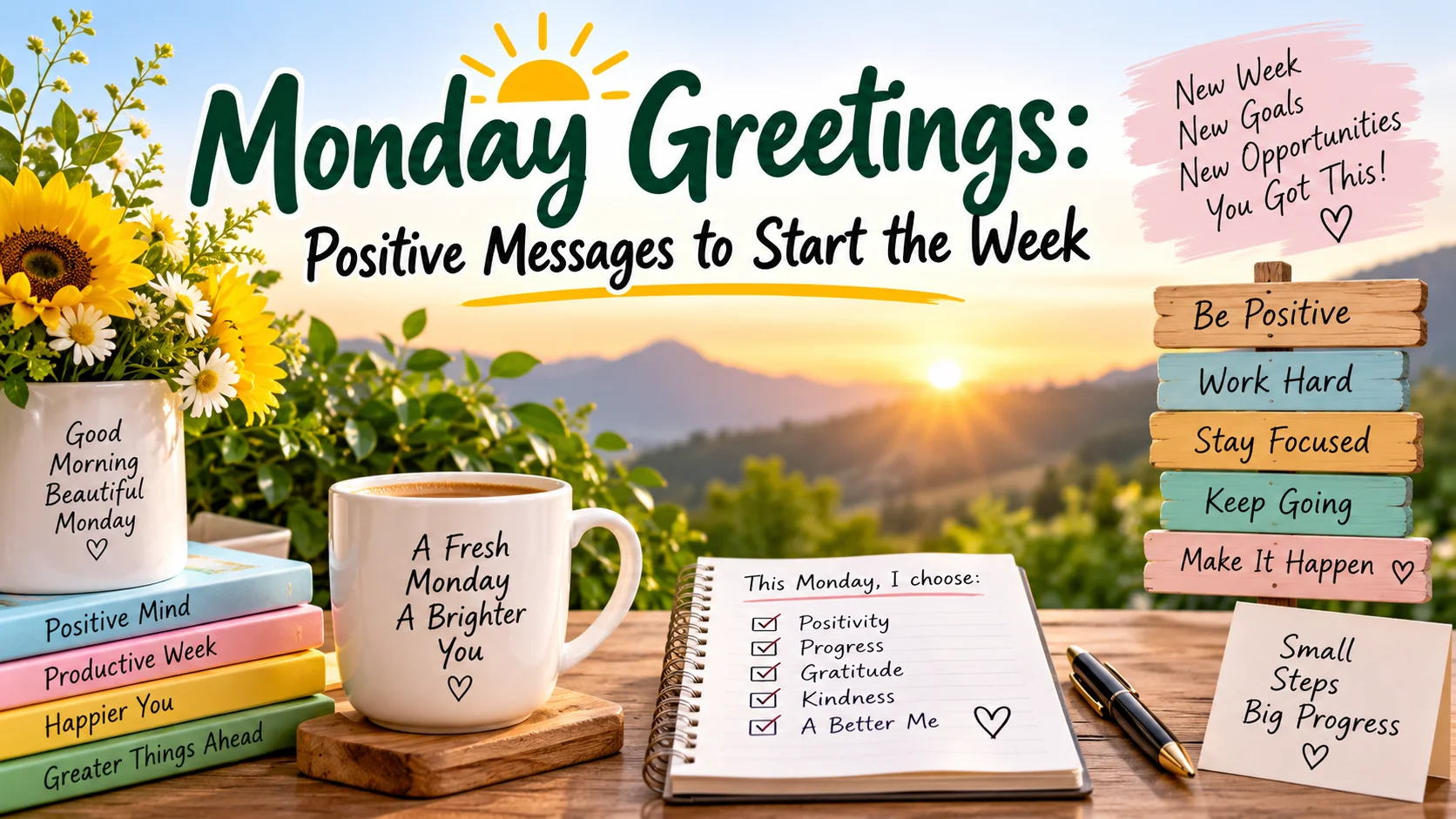 Monday Greetings Positive Messages to Start the Week ☀️