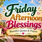 Friday Afternoon Blessings Images Beautiful Quotes & Prayers