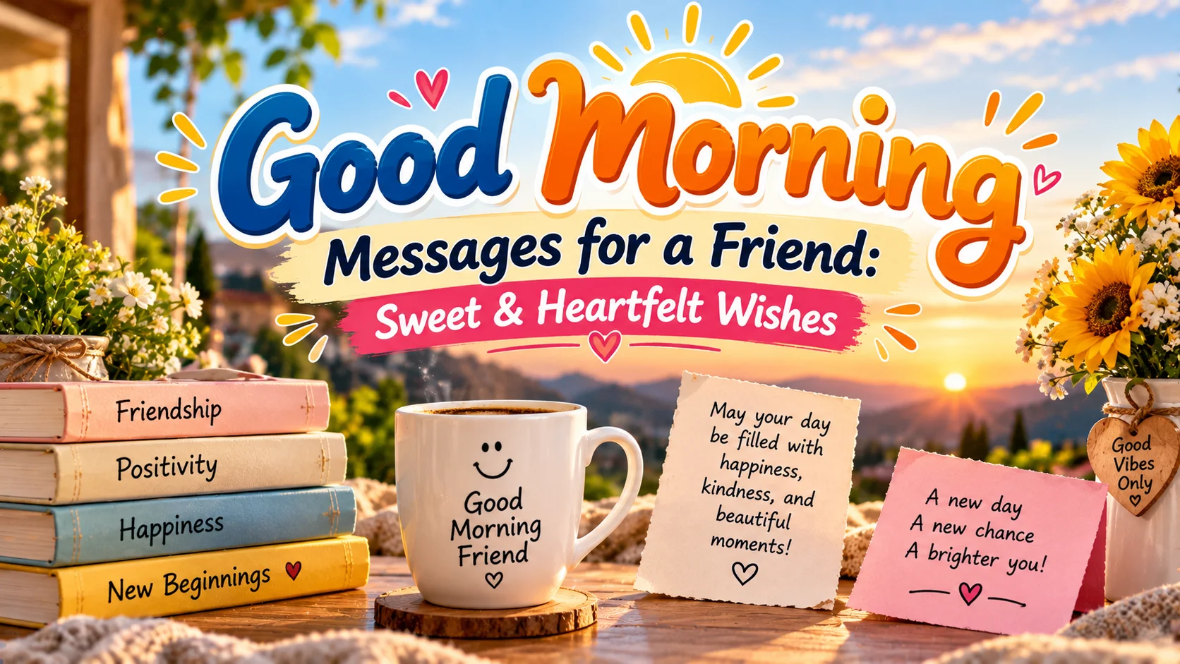 Good Morning Messages for a Friend Sweet & Heartfelt Wishes